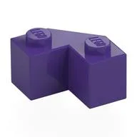 Brick Wedged 2 x 2 Facet, Dark Purple