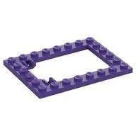 Plate Special 6 x 8 Trap Door Frame Horizontal [Long Pin Holders], Dark Purple