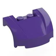 Vehicle Body, Wheel Arch / Mudguard 3 x 4 x 1 2/3 Low Profile, Curved Front, Dark Purple