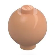 Brick Round 2 x 2 Sphere with Stud [Plain], Nougat