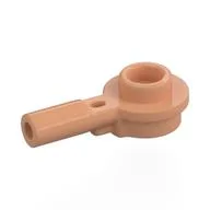 Plate Special Round 1 x 1 with Hollow Stud and Horizontal Bar 1L, Nougat