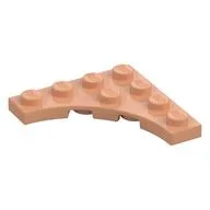 Plate Special 4 x 4 with 3 x 3 Quarter Round Cutout, Nougat