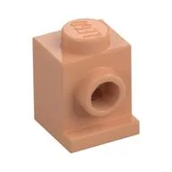 Brick Special 1 x 1 with Headlight, Nougat