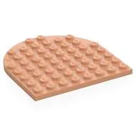 Plate 8 x 8 with Rounded End, Nougat