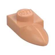 Plate Special 1 x 1 with Tooth, Nougat