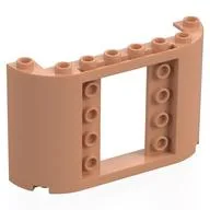 Panel 2 x 8 x 4 with Curved Sides, Nougat