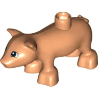 Duplo Animal Pig, Squared Eyes Print, Nougat
