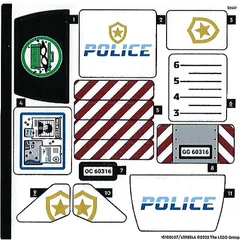 Sticker Sheet for Set 60316-1, [No Color/Any Color]
