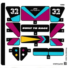 Sticker Sheet for Set 77258-1, [No Color/Any Color]