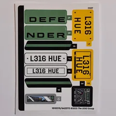 Sticker Sheet for Set 10317-1, [No Color/Any Color]