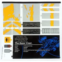 Sticker Sheet for Set 75331-1, [No Color/Any Color]