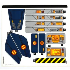 Sticker Sheet for Set 76281-1, [No Color/Any Color]
