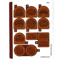 Sticker Sheet for Set 43242-1, [No Color/Any Color]