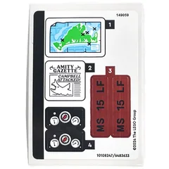 Sticker Sheet for Set 21350-1, [No Color/Any Color]