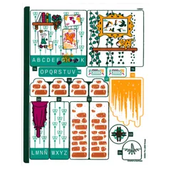 Sticker Sheet 2 for Set 43245-1, [No Color/Any Color]