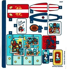Sticker Sheet for Set 43268-1, [No Color/Any Color]