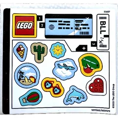 Sticker Sheet for Set 40817-1, [No Color/Any Color]