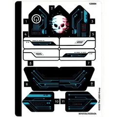 Sticker Sheet for Set 71495-1, [No Color/Any Color]