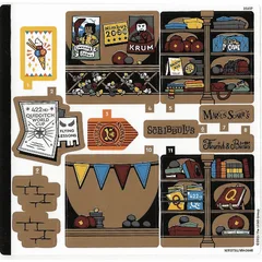 Sticker Sheet 1 for Set 76452-1, [No Color/Any Color]