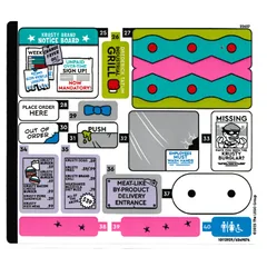 Sticker Sheet 2 for Set 10352-1, [No Color/Any Color]