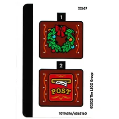 Sticker Sheet for Set 40809-1, [No Color/Any Color]