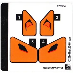 Sticker Sheet for Set 77257-1, [No Color/Any Color]