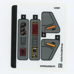 Sticker Sheet for Set 76331-1, [No Color/Any Color]