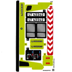 Sticker Sheet for Set 42242-1, [No Color/Any Color]