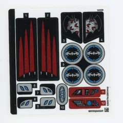 Sticker Sheet for Set 76333-1, [No Color/Any Color]