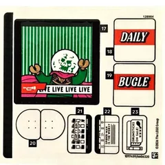 Sticker Sheet 2 for Set 76342-1, [No Color/Any Color]