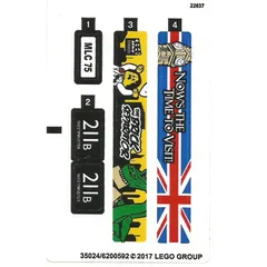 Sticker Sheet for Set 40220-1 (Corrected Version), [No Color/Any Color]