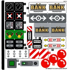 Sticker Sheet for Set 60198-1, [No Color/Any Color]