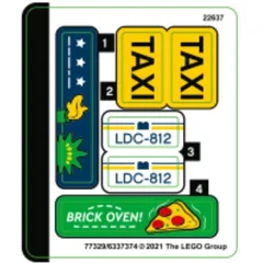 Sticker Sheet for Set 40468-1, [No Color/Any Color]